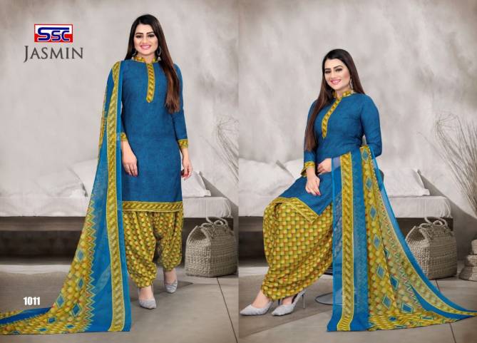 Ssc Jasmin 24 Printed Micro Fancy Fabric Designer Casual Wear Dress Material Collection
